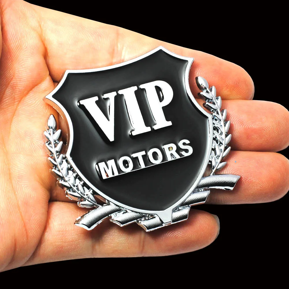 2 шт 3D Металл VIP Motors логотип автомобиля эмблема значок наклейка Mortorcycle декоративный Стайлинг автомобиля