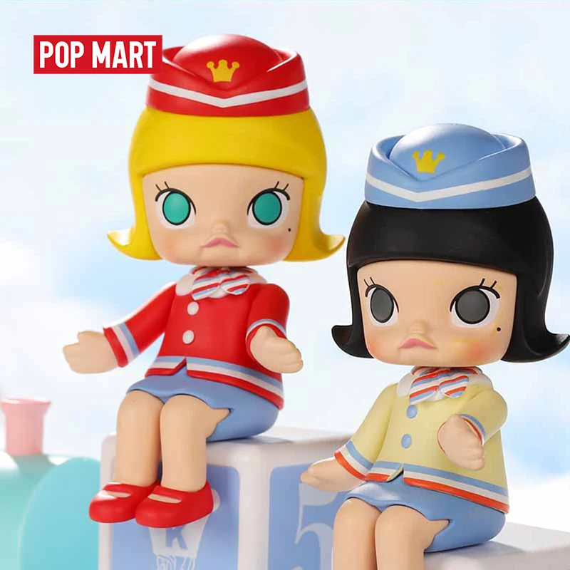 POPMART Молли Счастливый поезд партия серии глухая коробка Кукла Двоичная экшн