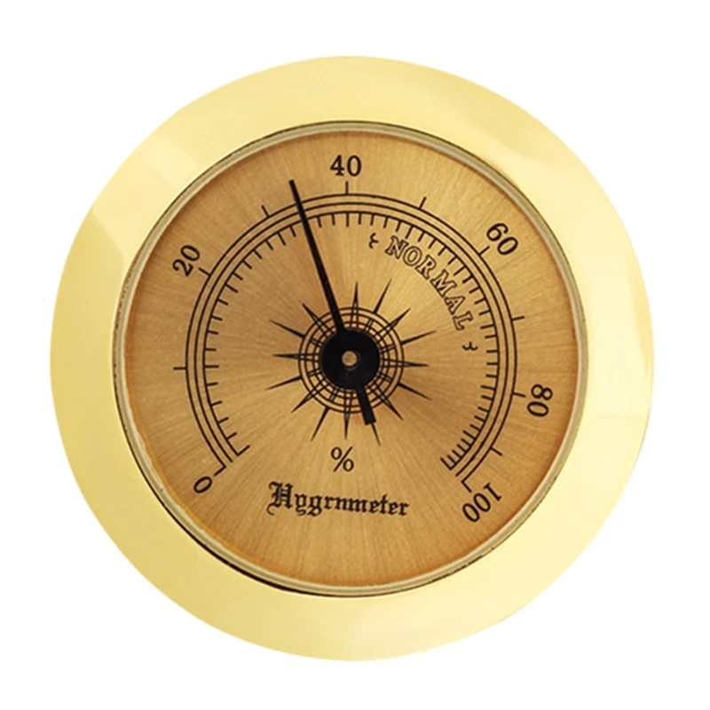 Mini Household Guitar Case Cigar Hygrometer High Precision Moisture Meter Tobacco Humidor Portable 50mm cigar humidor cigar tools