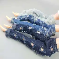 Jeans déchirés en Denim pour poupée Barbie, pantalon, tenue décontractée, 2022 pouces, 3 paires/lot, 11.5, 1/6 