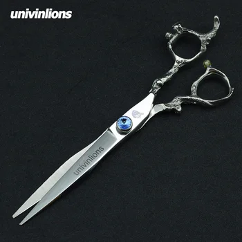 

7 inch Pet Dogs Gromming Scissors Cutting Shears Sharp Edge Animals Cat Hair Cutting Straight Scissors Barbers Cutting Tools