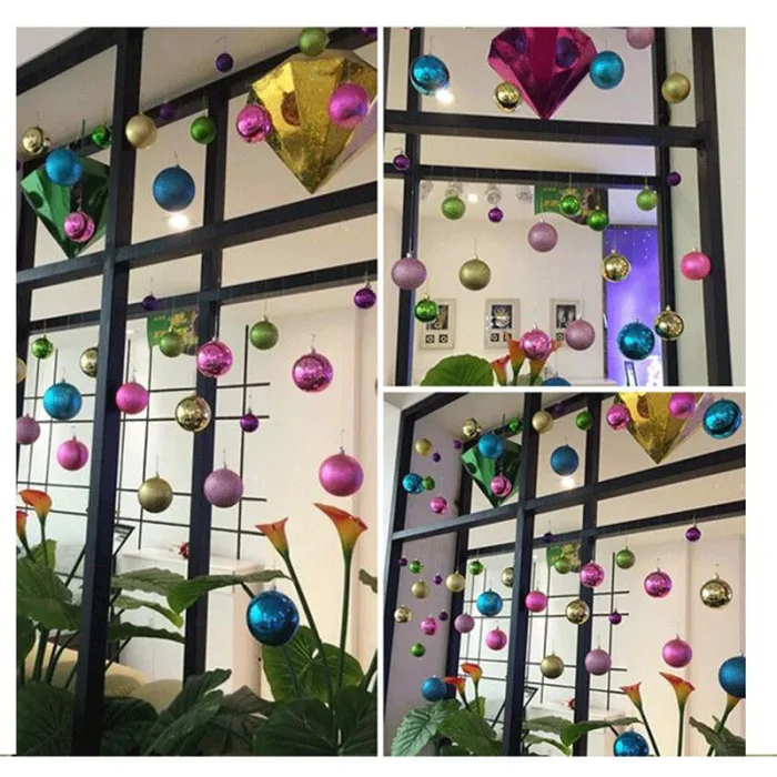 24 Pcs Christmas Ball Ornaments Shatterproof Christmas Decorations Tree Balls for Party Decoration SLC88