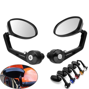 

New 22mm Motorcycle Mirror White Glass Handle Bar End Rearview Side Mirror For KTM Duke/RC 125 200 390 640 690 RC8 duke390 rc200