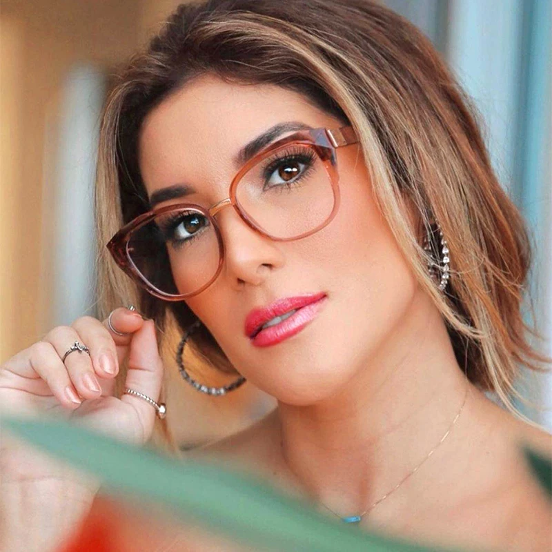 large frame clear glasses