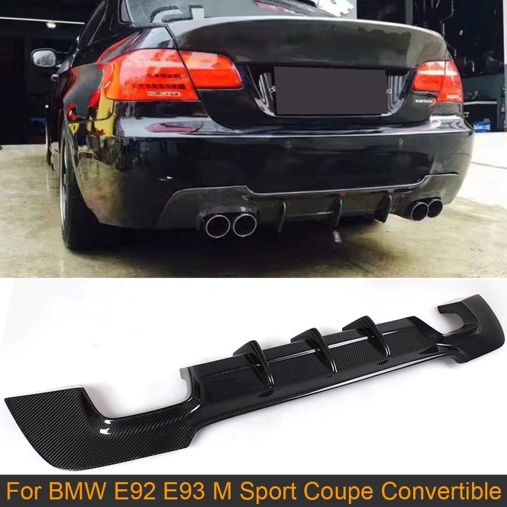 Губа диффузора заднего бампера из углеродного волокна для BMW E92 E93 M Sport Coupe Convertible