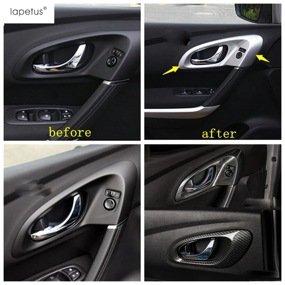 L/&U 4 Pezzi Interno Maniglia Decorazioni Portello della Copertura Ciotola Trim Sticker per Il 10 Gen Honda Civic 2016-2019,Blu