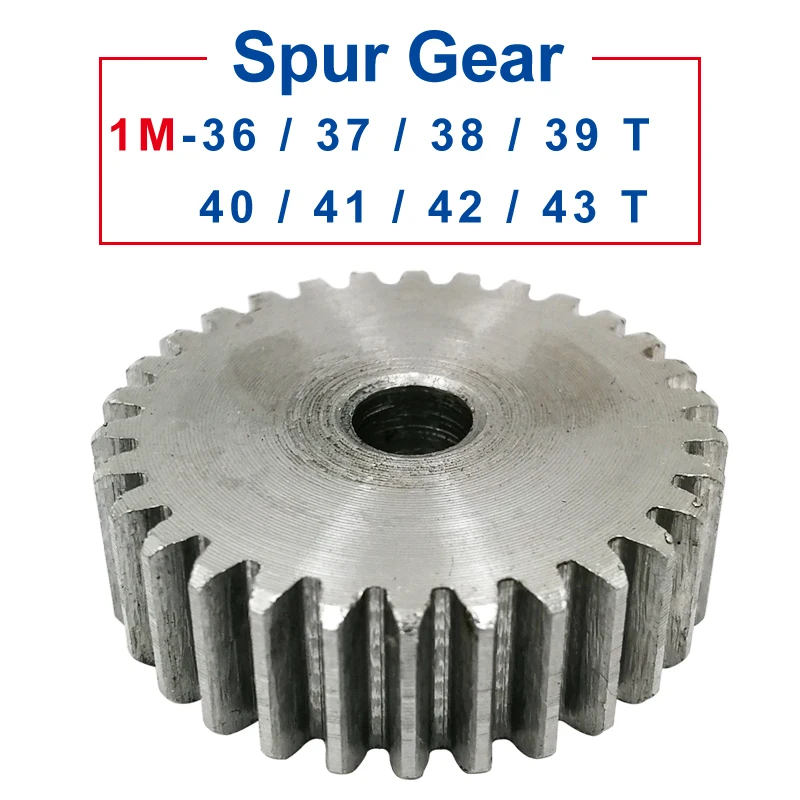 Engrenagem Engrenagem Peça Peça 1m36 37 38 39 40 41 42 43t Furo Grosso mm Engrenagem Pinhão 45 Aço Carbono Material da Engrenagem Altura Total 10 mm
