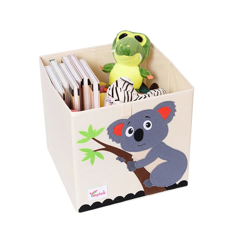 Куб ткань Оксфорд вышивать складные коробки для хранения детские игрушки Органайзер детская корзина для хранения мелочей Organizador 33*33*33 - Цвет: 17