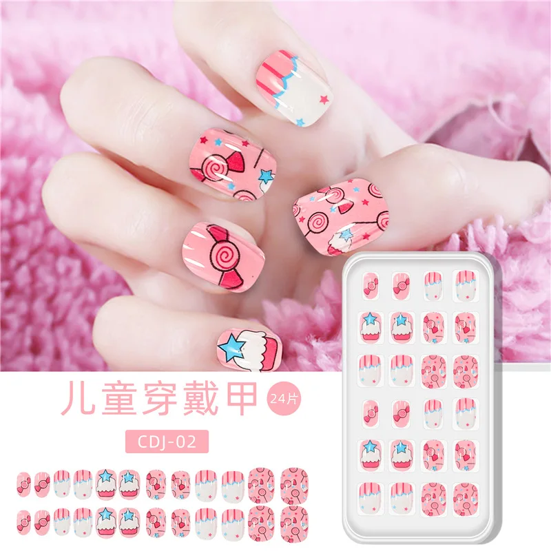 NewAir False Nails for Girls 24 Pcs Press On Kids Fake India | Ubuy