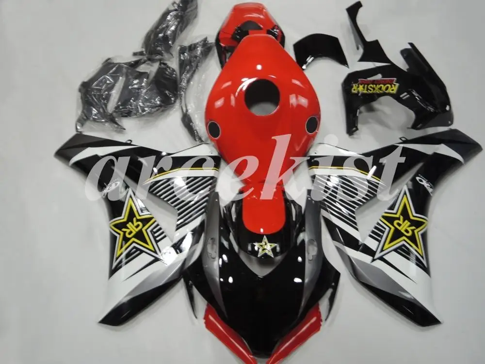 Литья под давлением ABS полные комплекты обтекателей Подходит для Honda CBR1000RR 2008 2009 2010 2011 CBR1000 свободный изготовленный на заказ черный глянцевый