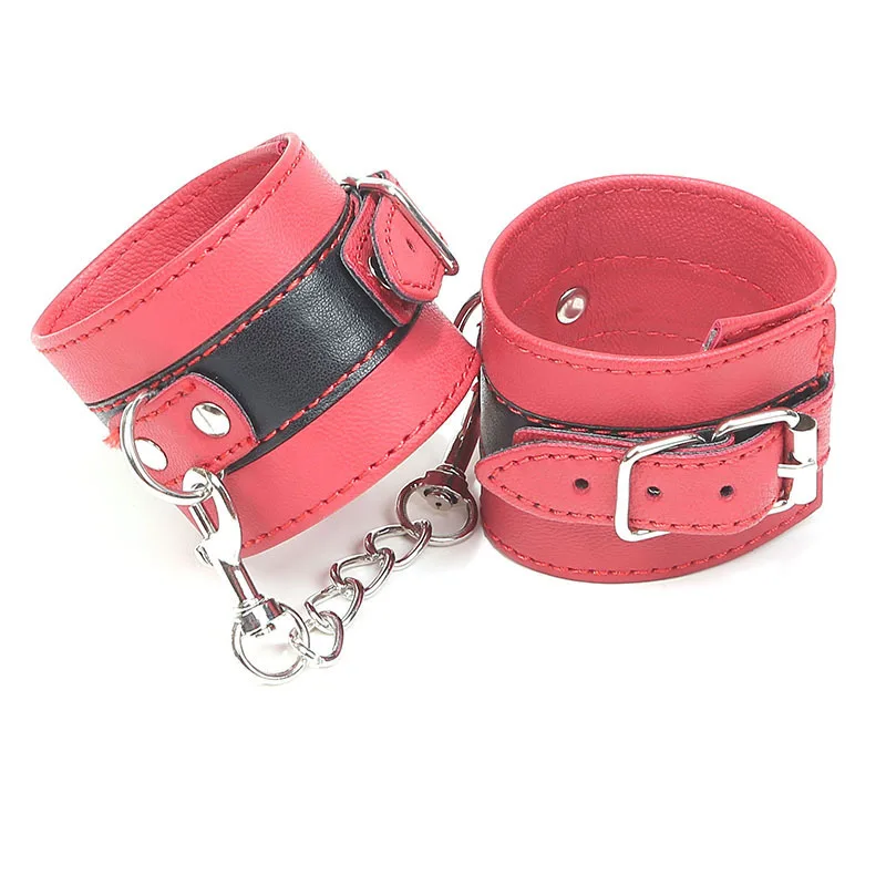  Adult Game Bdsm Bondage Under Bed Restraint Rope Handcuffs Ankle Cuffs Metal Hook Sex Toys for Coup