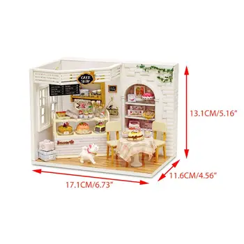 

Creative Puzzle Manual DIY Cottage Cake Diary Toys Men and Women Friends Birthday Holiday Gifts