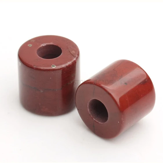 NATRAL RED JASPER 5 шт./лот бусины из натурального камня с большим отверстием для изготовления ювелирных изделий браслет ожерелье кулон аксессуары - Цвет: NATRAL RED JASPER