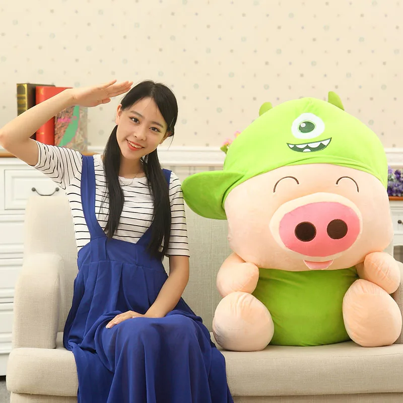 35-70 см Большой размер милая плюшевая свинка McDull игрушка поворот к спайдермену Тоторо Лягушка Мягкая кукла Дети друг подарок на день рождения