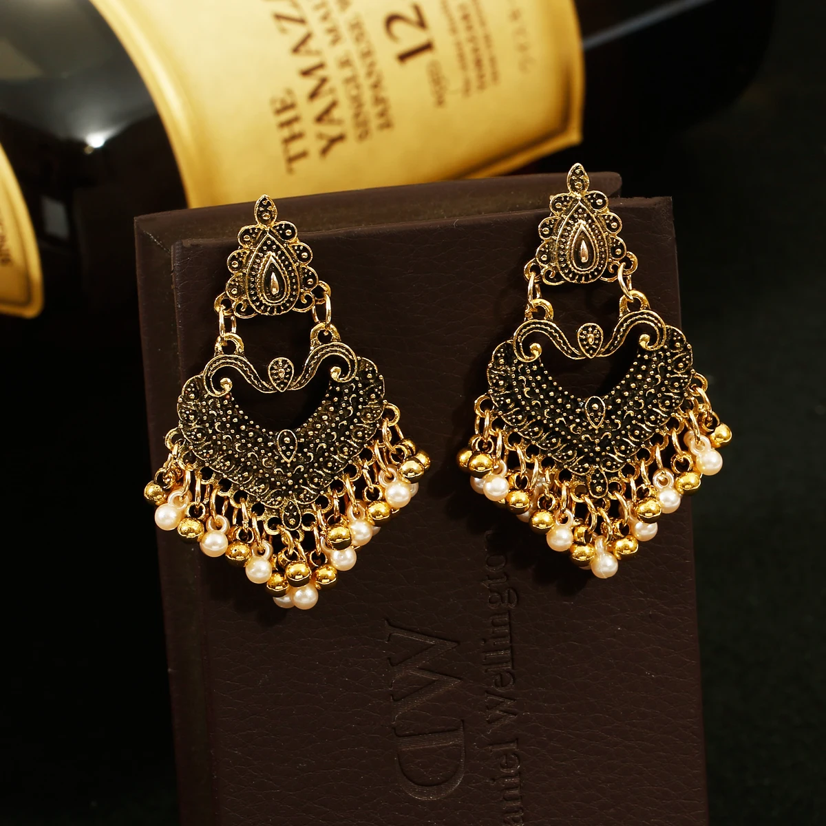 Jhumka Earrings Indian Ethnic Antique Earings Indian Jhumka Gold