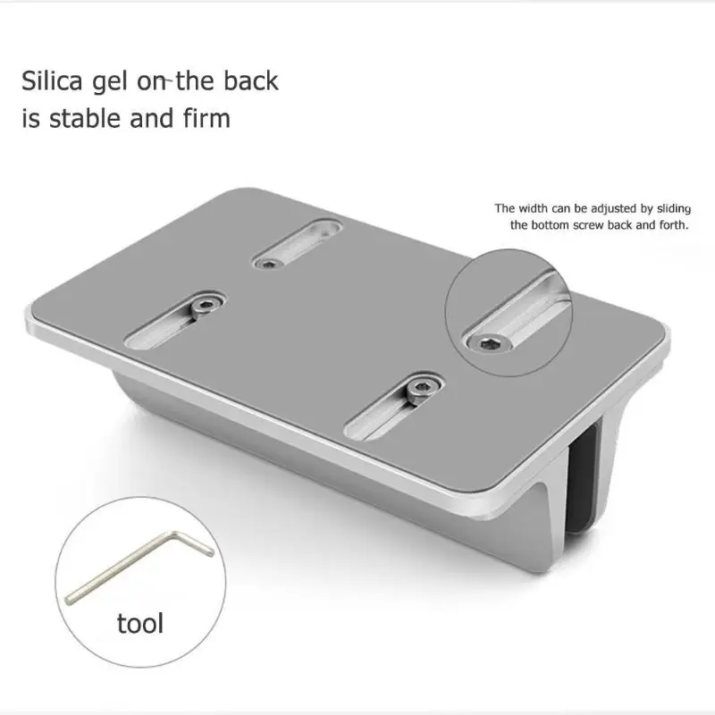  VODOOL Vertical Adjustable Laptop Stand Aluminum Alloy Dual Slot Notebook Tablet Mount Support Base
