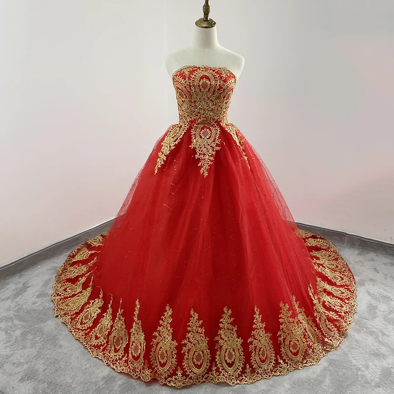 green emerald velvet dress Elegant Lady Red Gold Sequin Long Tail Off Shoulder Party Dress 40 main image 0