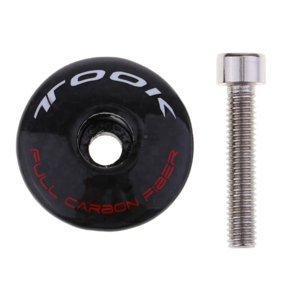 1 Set Carbon Fiber  Handlebar Covers Handle Bar Plugs Replacement