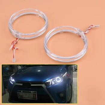 

12V 6W 2pcs 720W 100mm LED Light Guide Angel Eyes Halo Rings fit for Car Truck Motorcycle Headlight Retrofit White