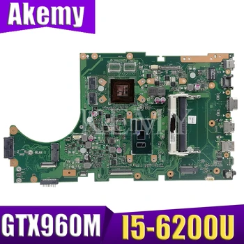 

SAMXINNO X756UW Motherboard For ASUS X756U X756UWK X756UQK X756UXM X756UV X756UX Laotop Mainboard with I5-6200U GTX960M