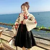 Kimono Sakura Girl de estilo japonés para mujer, con estampado Floral vestido Vintage, disfraz de amor de Camelia Oriental, Haori Yukata, ropa asiática ► Foto 3/5