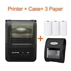 Mini imprimante de tickets de caisse thermique, 58mm, Bluetooth, pour téléphone Portable, Android, iOS 
