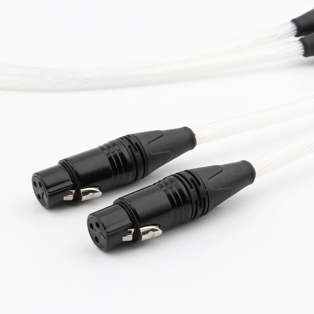Preffair X402A Hifi XLR кабель Hi end с покрытием из чистого серебра 5N OCC 2 папа Женский