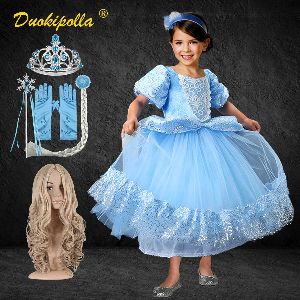 Cinderella Juegos con disfraces Halloween vestido elegante Tul Manga Larga  Para Niños Niñas Disfraz Ambos cómodos y elegantes Excelente calidad  Frontera de la moda