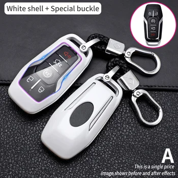 Carbon Fiber Car Smart Key Cover Case Fob For Lincoln MKZ MKC MKX For Ford Fusion Mondeo Mustang F150 Protect Shell Accessories - Carbon Fiber Car Smart Key Cover Case Fob For Lincoln MKZ MKC MKX For Ford