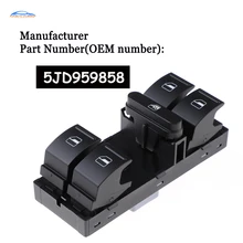 5JD959858 1ZD959858 5J5959858 Poder Janela Mestre Chave Para SKODA OCTAVIA (1Z3) (1Z5) 1ZD FABIA Combi