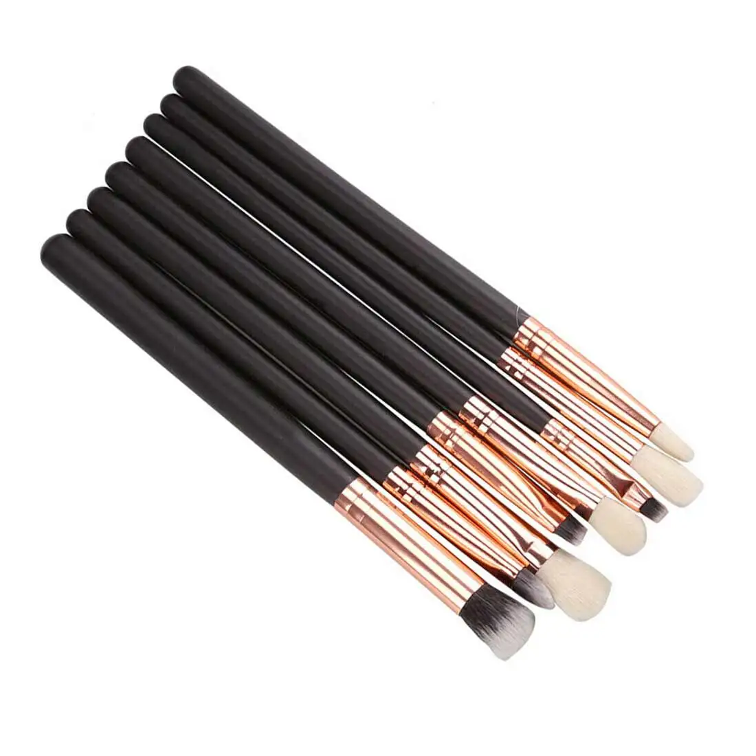 15pcs Makeup Brush Set Make up Brush Set Foundation Eye Face Brushes Zipper Bag Rose Gold Brush Foundation Brush Powder Brush