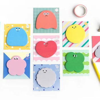 

30 Pages Sticky Notes Kawaii Memo Pad Planner 2020 Cute Post it Korean School Supplies Stationery Office Accessories