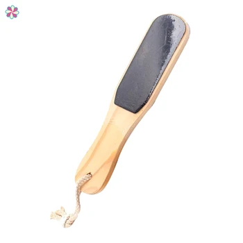 

Double-sided Wooden Foot File Portable Hanging Remove Dead Skin Foot Care Tool