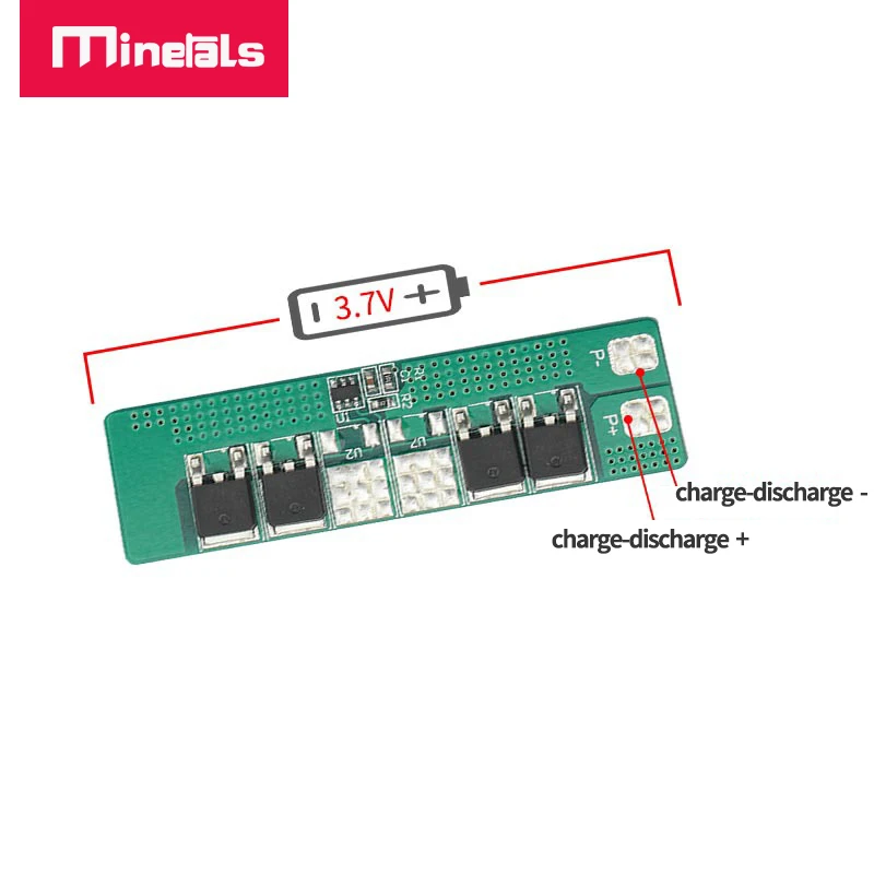 3Pcs LiFePO4 Battery Protection Board 3.2V 12A - Overcharge/Discharge Prevention, 3.75V Cutoff