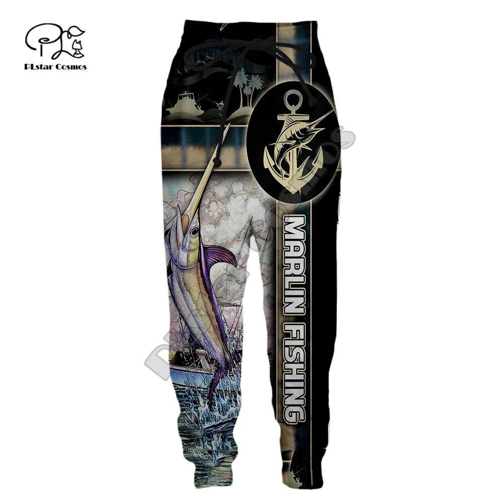 PLstar Cosmos Fishing Marlin Mahi Bass Tuna Fisher Camo Streetwear Sweatpants 3DPrint Men/Women Joggers Pants Funny Trousers A5