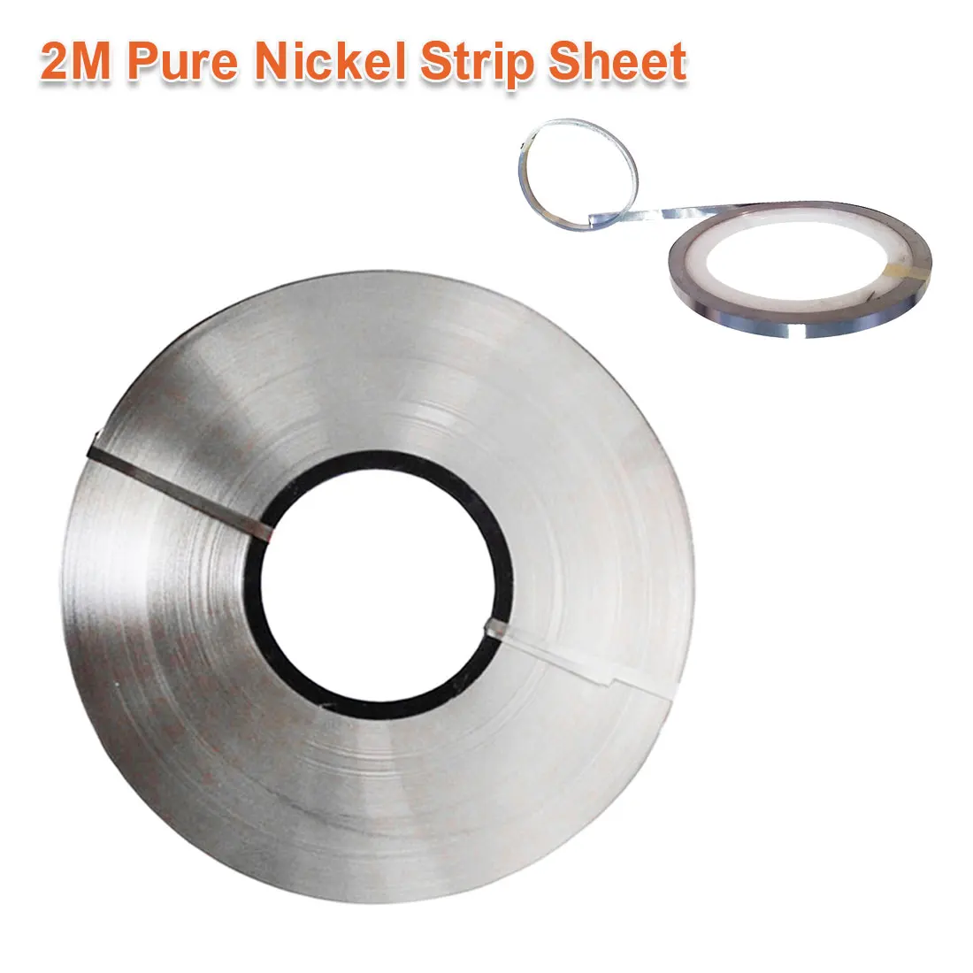 1pcs 0.1 x 5mm 200cm Pure Nickel Strip Tape for Spot Welder Machine for Li 18650 Battery Spot Welding Compatible