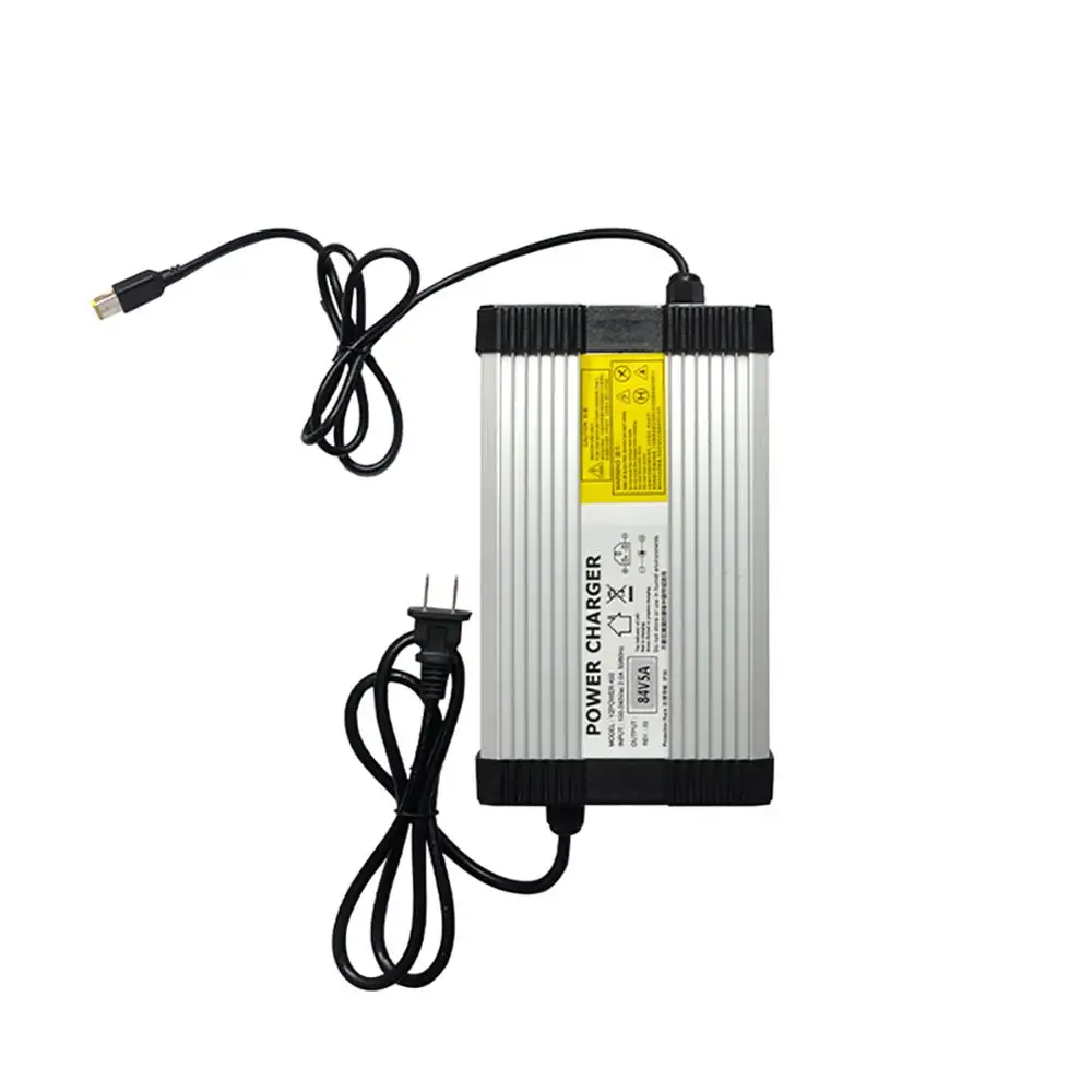 Kingsong s18, inmotion v10/v10f, gotway tesla, msuper x carregador rápido tensão de saída 84v 5a, 100-240vac 50/60hz, com plugue do adaptador