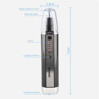 

SALE Multifunctional 3-In-1 Electric Nose Hair Trimmer Rechargeable Shaver Clipper Shaving Scraping Shaping Device Safe FaceCare