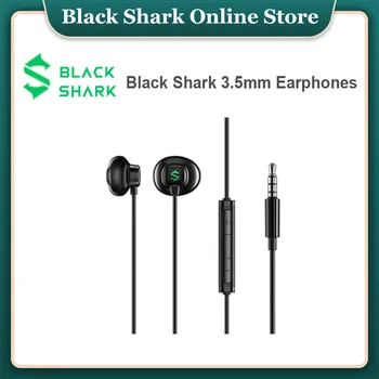

In Spain Stock Xiaomi Black Shark Earphone 3.5mm Half In-ear Wired 3-keys Mic Line Volume Control For Blackshark Gaming Earphone