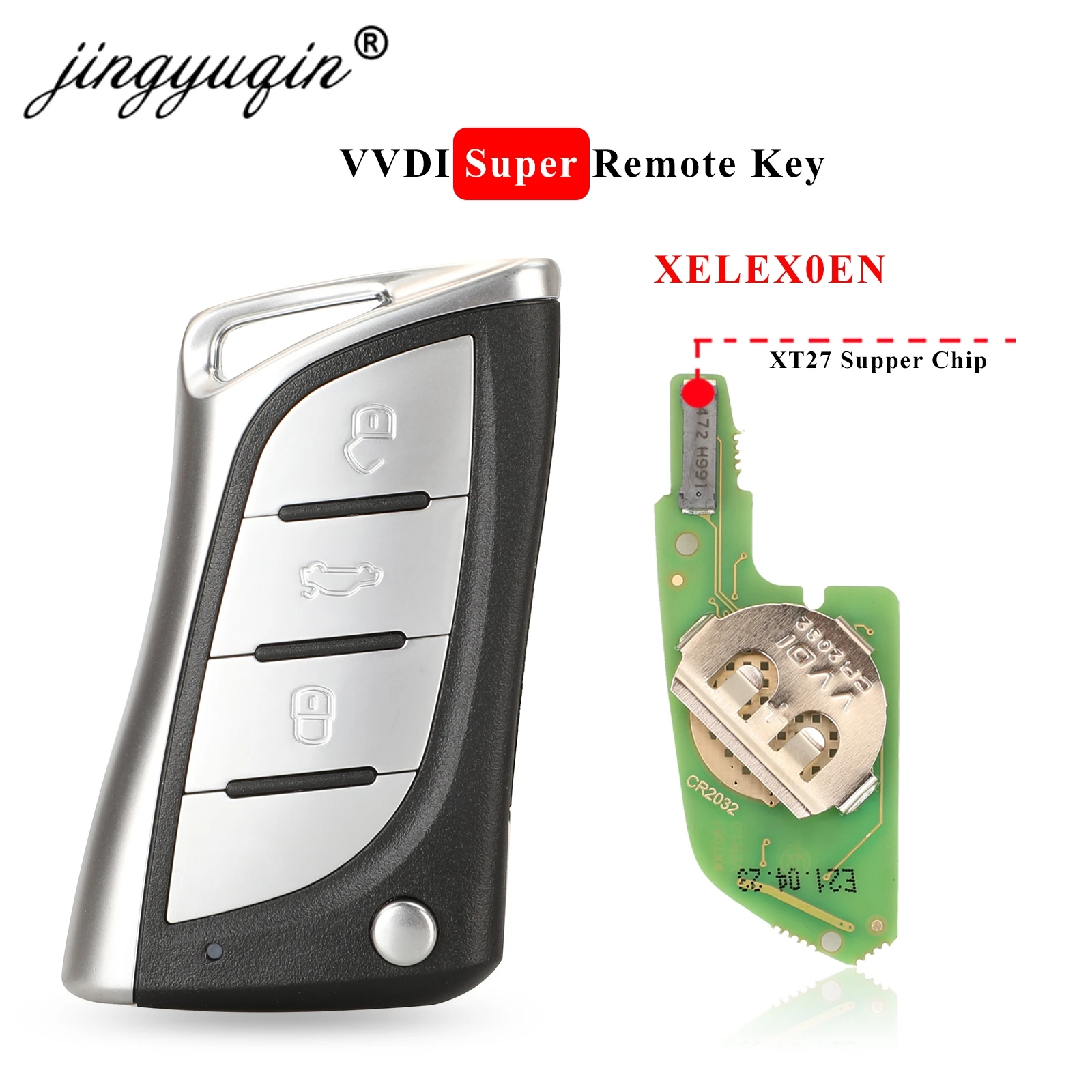 

Супер пульт дистанционного управления jingyuqin 5 шт./лот Xhorse XELEX0EN VVDI с чипом XT27 XT27A66 для VVDI2 /VVDI MINI Key Tool/VDI Key Tool Max