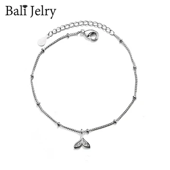 

BaliJelry Bracelet for Women 925 Silver Jewelry Accessories Tail Shaped Zircon Gemstones Bracelets Wedding Engagement Wholesale