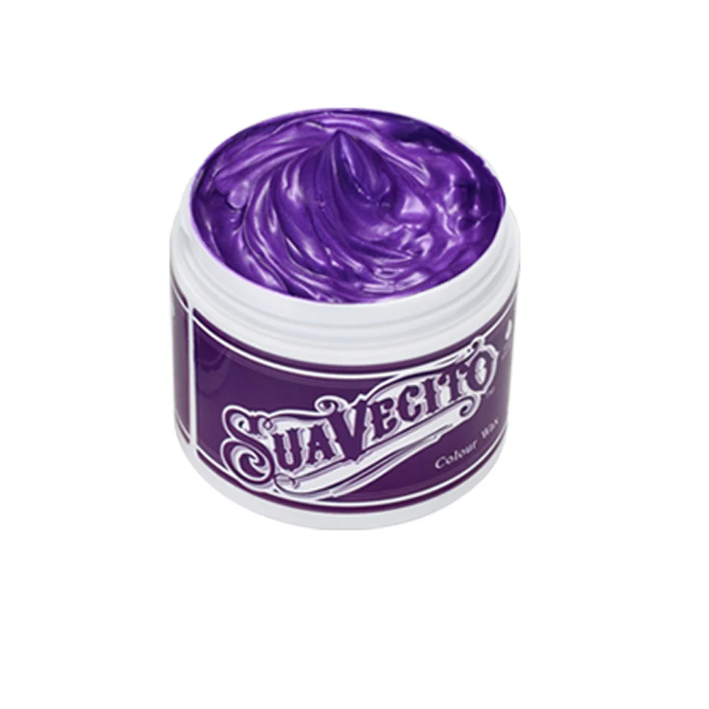 Purple DIY Hair Wax Color Cream Temporary Hair Dye Wax Grandma Ash Color Dye Cream One Time White Gray Silver Paint Wax For Hair - Цвет: Purple