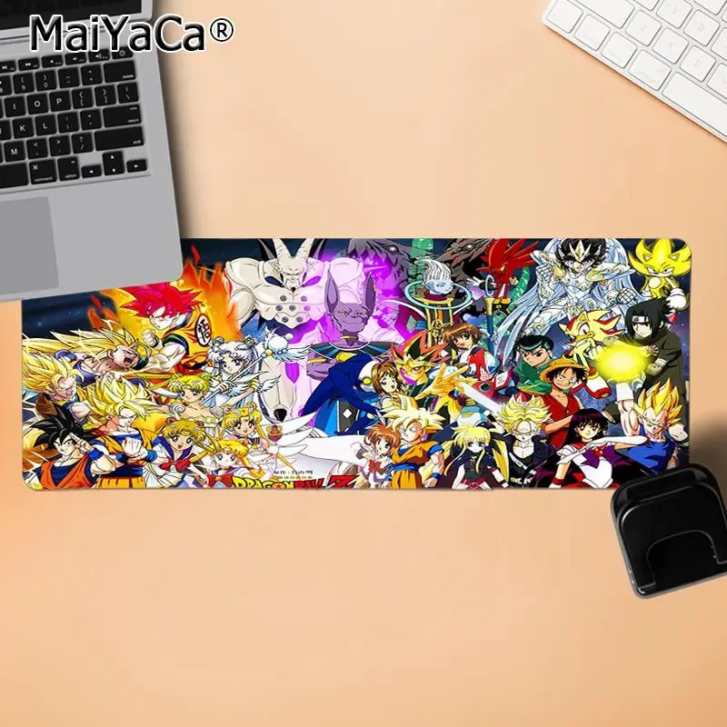 MaiYaCa dragon ball Супер персонажи коврик для мыши геймерская игра коврики резиновые мыши Прочный Коврик для мыши на стол - Цвет: LockEdge 30x80cm