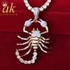 Animal Scorpion Pendant Necklace Men's Women Hip Hop Jewelry 1