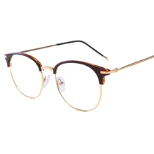 Новые модные компьютерные очки простой, маленький, ультра легкие металлические очки тренд плоское зеркало унисекс Ретро голубые легкие очки