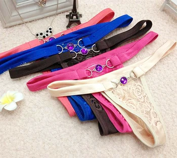 

Cotton Women's Sexy Thongs G-string Underwear Panties Briefs For Ladies T-back 1pcs 87196
