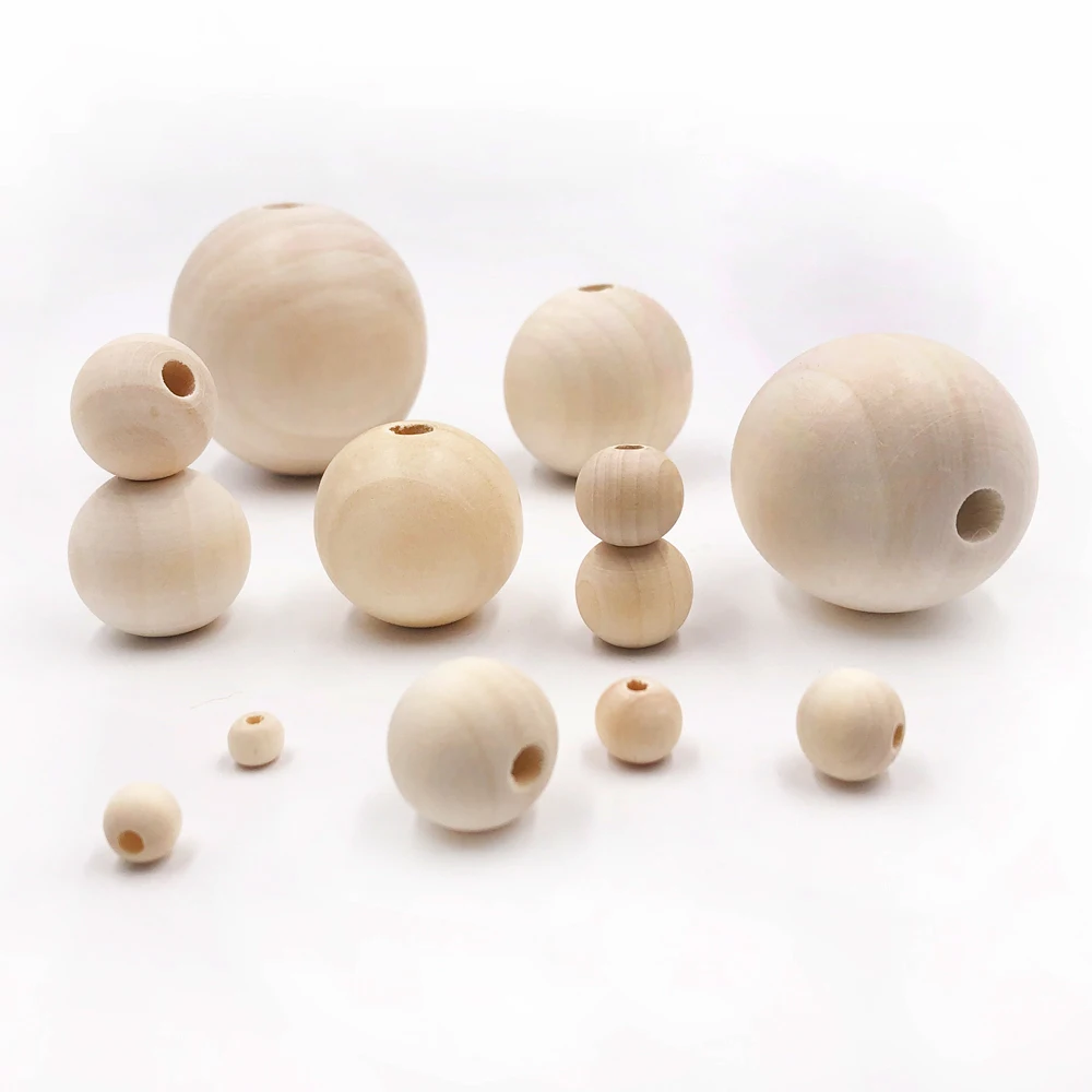 Бусины из натурального дерева 6 20 мм 50 100 шт.|spacer beads|wood spacer beadsbead wholesale |