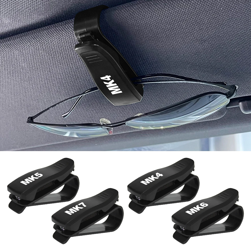 Car Glasses Clip Sunglasses Case Card Holder For Vw Volkswagen Golf 6 7
