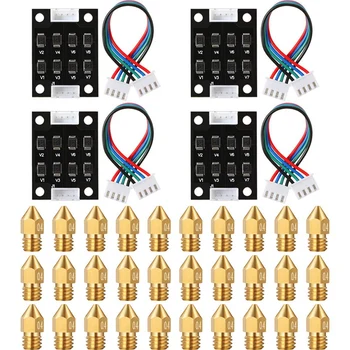 

4 Packs TL Smoother Addon Module 3D Printer Accessory Filter for Pattern Elimination 30Pcs 3D Printer Extruder Nozzle