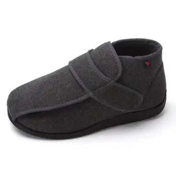 

Outdoor Sports Extra Wide Rubber Diabetic Recovery Slippers Walking Shoes Adjustable Closures For Foot Swelling Arthritis Edema
